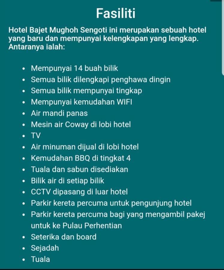 Hotel Bajet Mughoh Sengoti Jertih Exterior foto